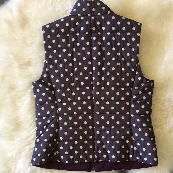 LOFT Polka Dot Puffer Vest, size Small ❤️ - Picture 4 of 11